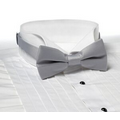 Light Gray Banded Bow Tie